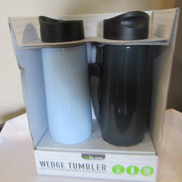Set Of 2  Insulated Tumblers. - Picture 3 of 4